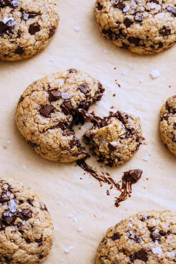 New York Style Chocolate Chunk Cookies - Eggless Cookie image eggless
